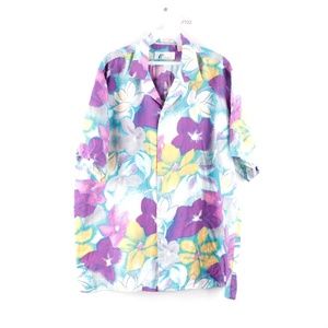 Vintage 90s Magnum PI Floral Print Hawaiian Shirt